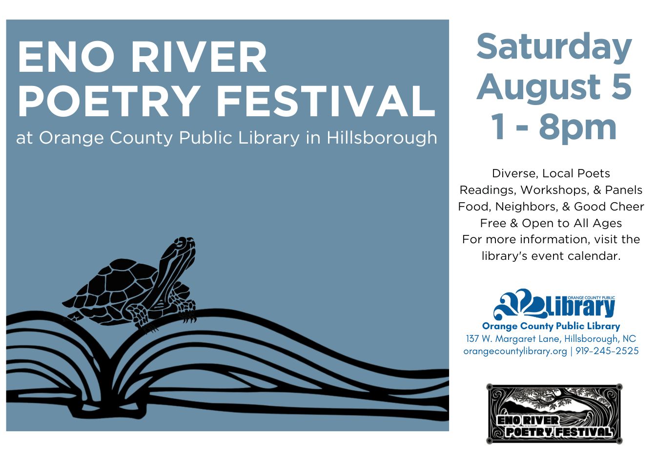 Eno River Poetry Festival Orange County Public Library